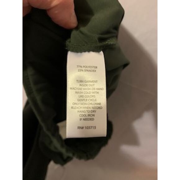 Joie Jogger Elastic Waist Medium Dark Green pockets Dressy Pant Women's - Picture 6 of 6